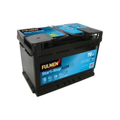 FULMEN  Batterie auto START-STOP AGM (+ droite) FK700 12V 70AH 760A