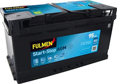 EXIDE TECHNOLOGIES FULMEN Batterie auto START-STOP AGM FK950 (+ droite) 12V 95AH 850A