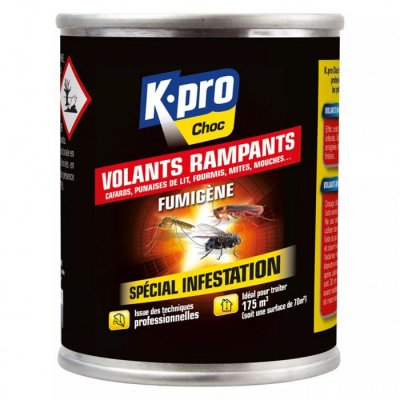 KAPO Fumig&egrave;ne tous insectes  pour 175m3 ou 70m2
