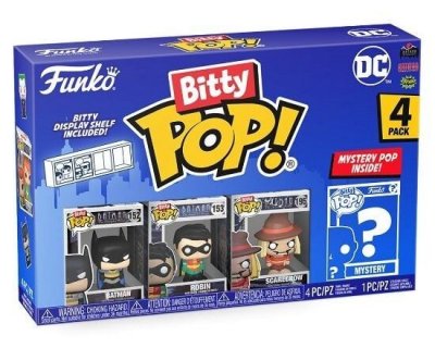 FUNKO  DC pack 4 figurines Bitty POP! Vinyl Batman 2,5 cm- - Figurine