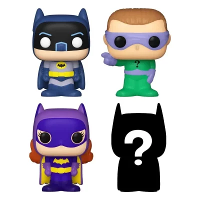 FUNKO  DC pack 4 figurines Bitty POP! Vinyl Batman Adam West 2,5 cm- -