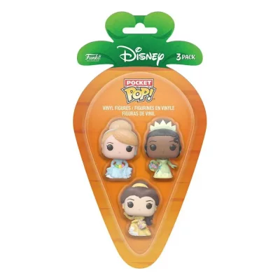 FUNKO  Disney pack 3 figurines Pocket POP! Vinyl Disney Princess C/B/T 4 cm - Figurine - FK76443 