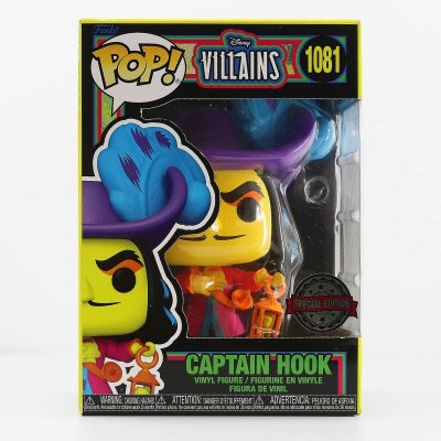 FUNKO  Disney Villains POP! Vinyl figurine Hook (Blacklight) 9 cm- - F