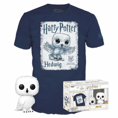 FUNKO  Harry Potter POP! & Tee Box Hedwig- - T-shirts