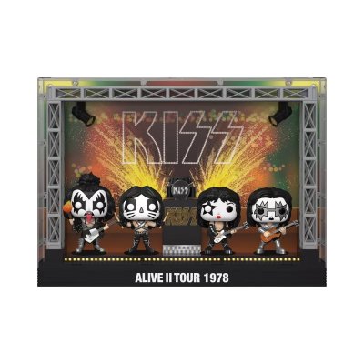 FUNKO  Kiss pack 4 figurines POP! Moments DLX Vinyl Alive II 1978 Tour