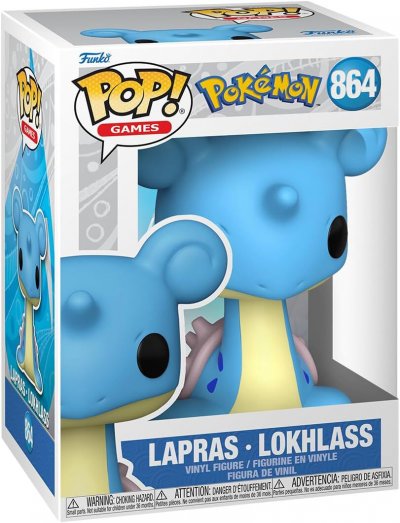 FUNKO  Pokemon POP! Games Vinyl figurine Lapras (EMEA) 9 cm- - Figurin