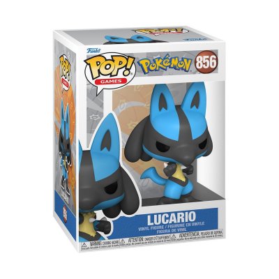 FUNKO  Pokemon Pop! Games Vinyl Lucarioemea 9 Cm Figure Bleu