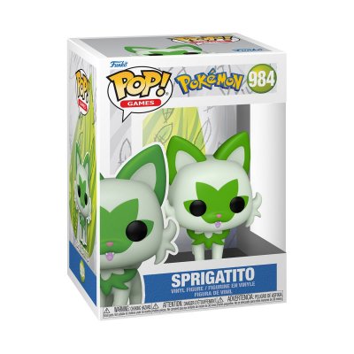 FUNKO  Pokemon Pop! Games Vinyl Sprigatito 9 Cm Figure Vert 