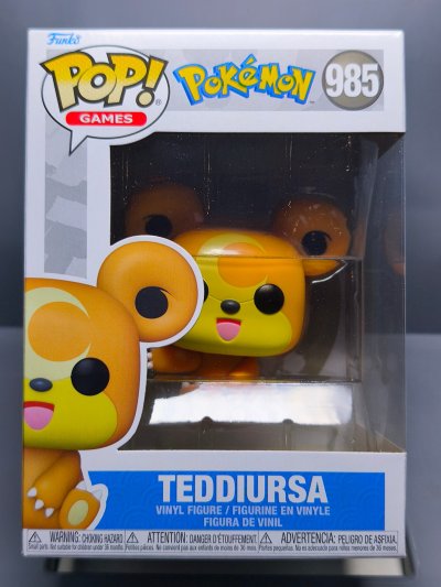 FUNKO  Pokemon Pop! Games Vinyl Teddiursa 9 Cm Figure Clair 