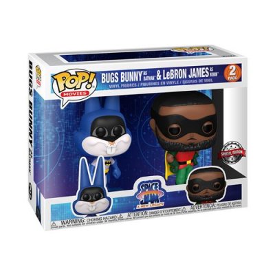 FUNKO ! Pop - 2PK Exclusive Space Jam 2 - Bugs as Batman & Lebron James