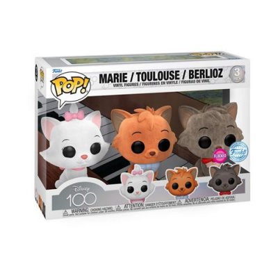 FUNK o Pop! 3 Pack Marie Toulouse Berlioz Flocked (Walmart Exclusive)