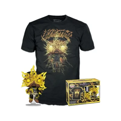 MARVEL Funko Pop And Tee  Spiderman No Way Home Electro Dor&eacute; L 