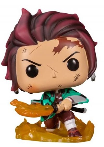FUNKO FIG Funko Pop Demon Slayer Tanjiro Kamado avec lame flamboyante