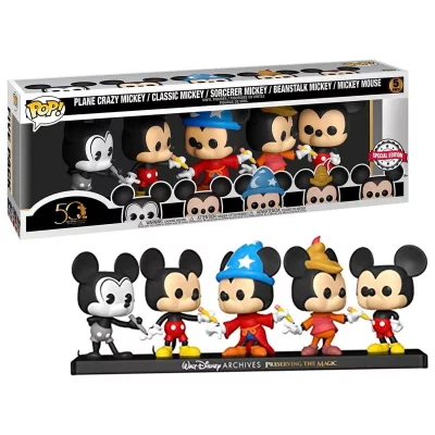 FUNKO  Pop Disney Archives Mickey Exclusive 5 Units Multicolore