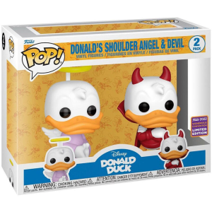 FUNKO  Pop Disney Donald Duck Donald Angel And Devil Exclusive Orange
