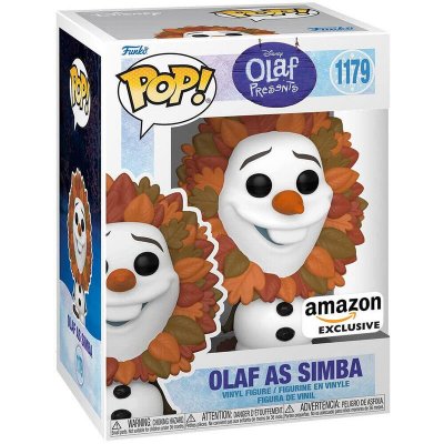 FUNKO  Pop Disney Olaf Present Olaf As Simba Exclusive Multicolore