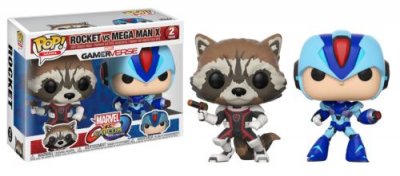 FUNKO  POP! Games Marvel vs Capcom - Rocket contre Mega Man X 