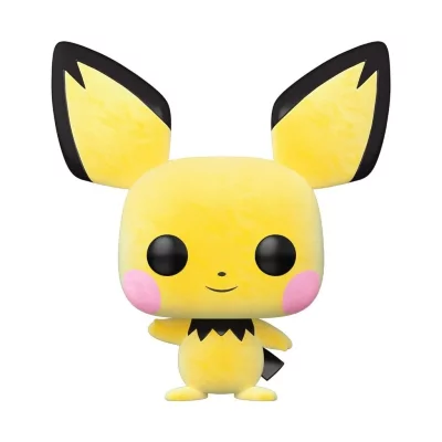 FUNKO  Pop! Games: Pok&eacute;mon - Pichu Flocked (Exc) - Smartoys Exclusive