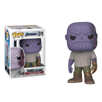 FUNKO  Pop ! Marvel : Avengers Endgame - Casual Thanos with Gauntlet 