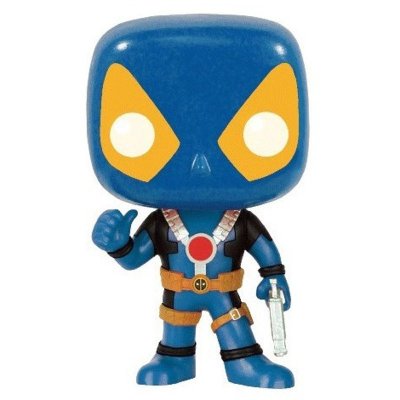 FUNKO  POP Marvel Blue Deadpool &ldquo; X-Men Colors Blue and Yellow Suit with Thumbs Up &ldquo; FYE Exclusive 