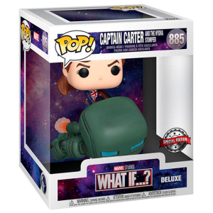 FUNKO  Pop Marvel What If Captain Carter Exclusive Bleu