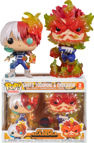 FUNKO  Pop My Hero Academia Shoto Todoroki And Endeavor Exclusive Orange