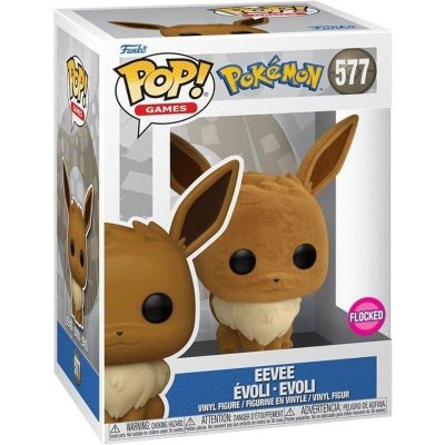 FUNKO  Pop Pokemon : Eevee Evoli Flocked # 577 Special Edition