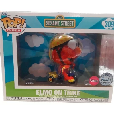 FUNKO  Pop Rider Barrio Sesamo Elmo On Trike Exclusive Multicolore 