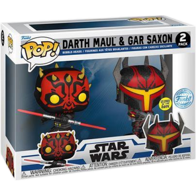 FUNKO  Pop Star Wars Clonewars Darth Maul Gar Saxon Multicolore