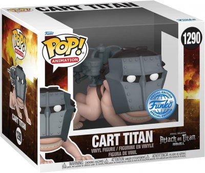 FUNKO  Pop Super Attack On Titan Cart Titan Exclusive Argent&eacute; 
