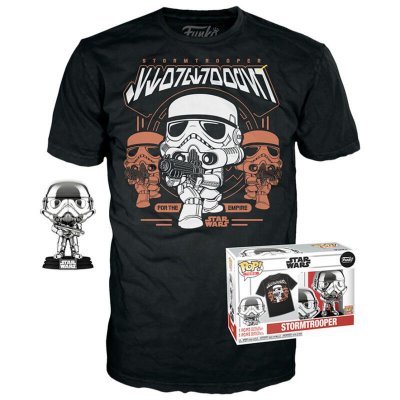  Funko Stormtrooper Star Wars Pop And Short Sleeve T-shirt Noir S