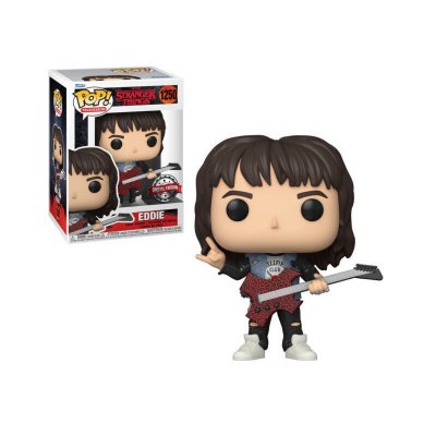 FUNKO  Stranger Things Pop! Tv Vinyl Figure Eddie With Guitar Special Edition 9 Cm Multicolore 