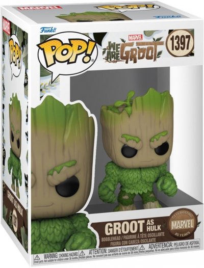 FUNKO  We Are Groot Pop! Vinyl Hulk 9 Cm Figure Vert 