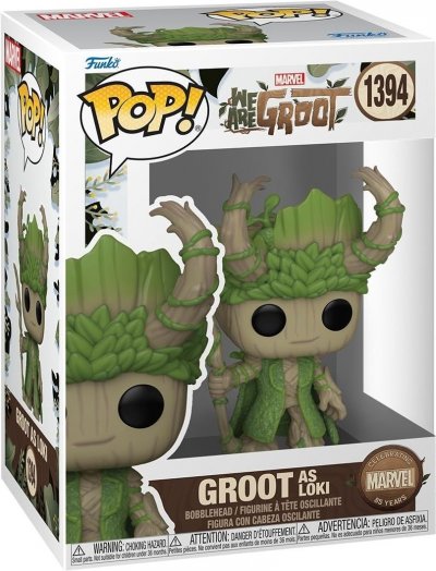 FUNKO  We Are Groot Pop! Vinyl Loki 9 Cm Figure Vert 