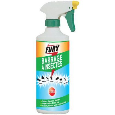 FURY  Spray Barrage &agrave; Insectes Volants et Rampants - 500 ml