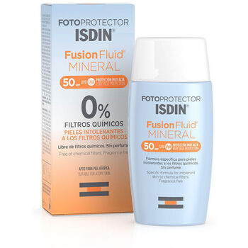 ISDIN FUSION FLUID MINERAL PHOTOPROTECTOR 0% filtres chimiques SPF50+ 50 ml