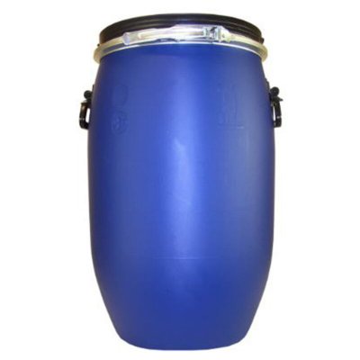 BELLI Fut ouverture totale 60 l avec couvercle cerclage metallique