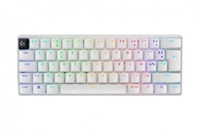 LOGITECH G PRO X 60 LIGHTSPEED, gaming sans fil, m&eacute;canique ultra compact TKL 60%, tactile - Blanc
