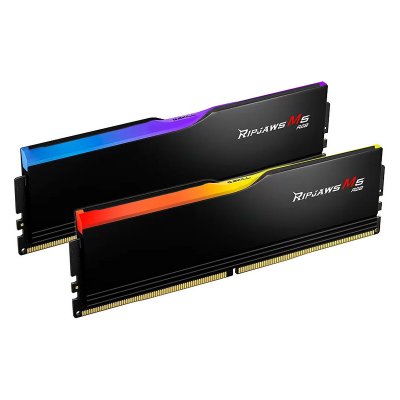 G.SKILL  Ripjaws M5 RGB Black - 2 x 16 Go (32 Go) - DDR5 6000 MHz - CL32 