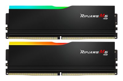 G.SKILL  Ripjaws M5 RGB Black - 2 x 48 Go (96 Go) - DDR5 5600 MHz - CL40 