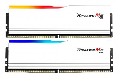 G.SKILL  Ripjaws M5 RGB White - 2 x 16 Go (32 Go) - DDR5 6000 MHz - CL30 