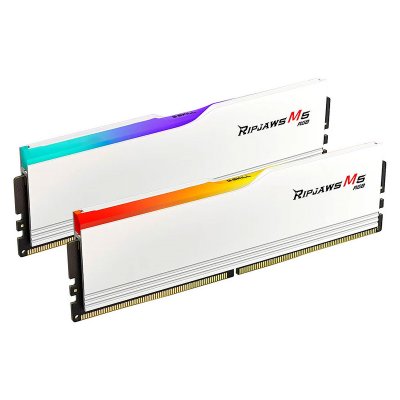 G.SKILL  Ripjaws M5 RGB White - 2 x 32 Go (64 Go) - DDR5 6000 MHz - CL30 