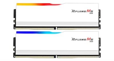 G.SKILL  Ripjaws M5 RGB White - 2 x 48 Go (96 Go) - DDR5 5600 MHz - CL40 