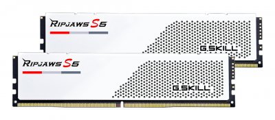 G.SKILL  Ripjaws S5 White - 2 x 24 Go (48 Go) - DDR5 6000 MHz - CL30 