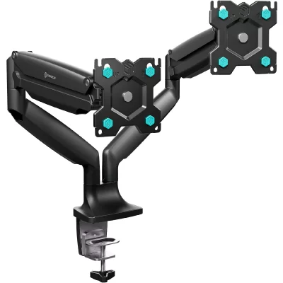 ONKRON G200 Support de bureau pour deux &eacute;crans LCD LED de 13 &agrave; 32 pouces Noir