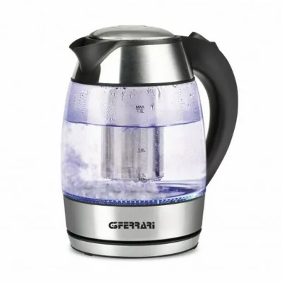 G3FERRARI  g1006600 Bouilloire et Tisani&egrave;re en verre, acier