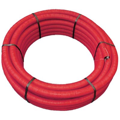 JARDIBRIC Gaine pour r&eacute;seaux enterr&eacute;s rouge, Diam.40 mm, L.25 m