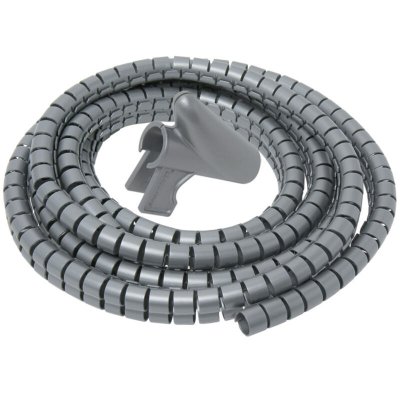 DEBFLEX Gaine range-c&acirc;ble aluminium pour moulure, H.300 x P.2.2 cm