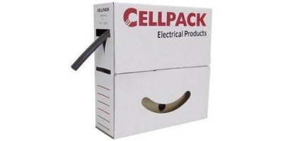CELLPACK Gaine thermor&eacute;tractable sans colle 3:1 127132 noir &Oslash; avant retreint: 18 mm 7 m