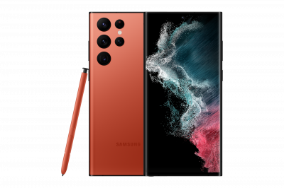 SAMSUNG Galaxy S22 Ultra 5G 256 Go - Rouge - D&eacute;bloqu&eacute; - Dual-SIM